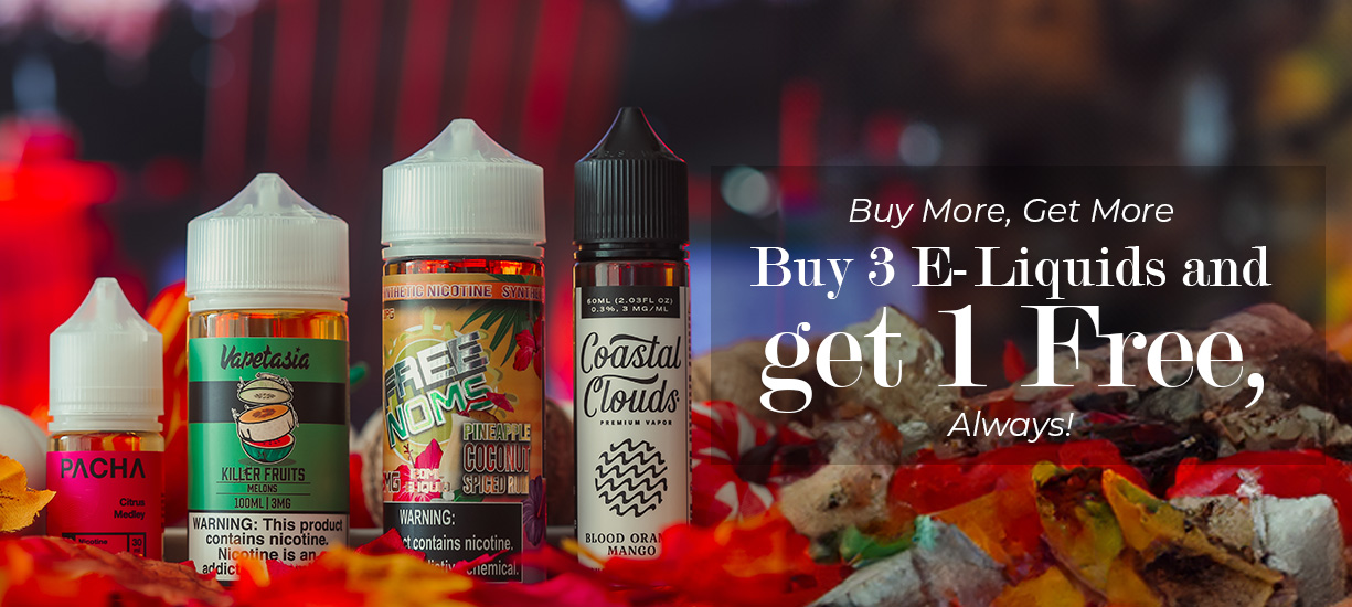 BUY 3 GET 1 E-LIQUIDS