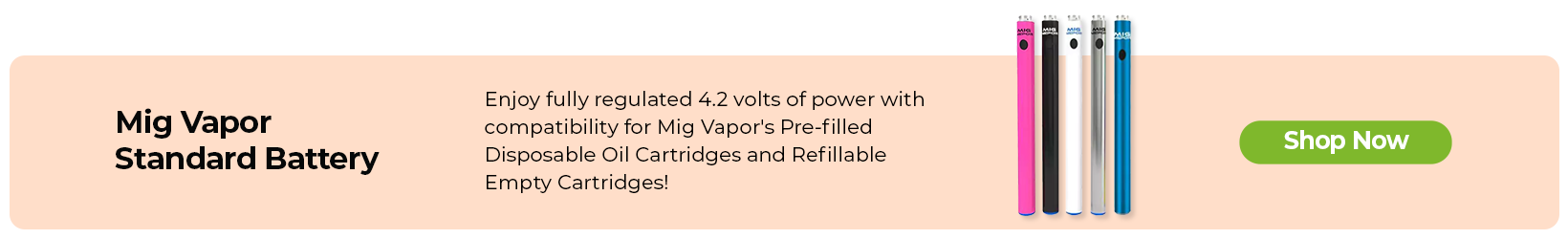 MIG VAPOR STANDARD BATTERY